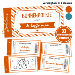 vaderdag bonnenboekje zelf maken