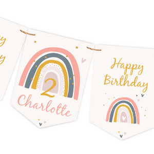 gepersonaliseerde slinger regenboog meisjes