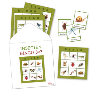 insecten kinderbingo met plaatjes tot 30 kaarten