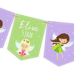 slinger met naam elfen thema - print je feestje