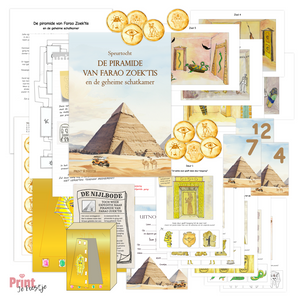 speurtocht kinderfeestje piramide in egypte
