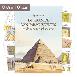speurtocht kinderfeestje de piramide van farao zoek'tis voor kinderen van 8, 9 en 10 jaar oud