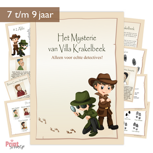 speurtocht kinderfeestje detectives voor kinderen van 7 8 9 10 jaar oud