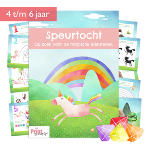 speurtocht kinderfeestje unicorn