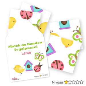 tegelpuzzel niveau 1 thema lente