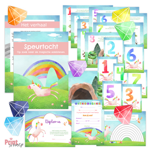 unicorn speurtocht voor kinderen 4 5 en 6 jaar oud