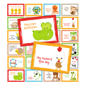 broodtrommelbriefjes dieren printable - Print je Feestje