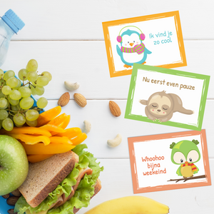 broodtrommelkaartjes complimentkaartjes printable - Print je Feestje