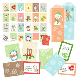 DIY advendskalender printable envelopjes - Print je Feestje