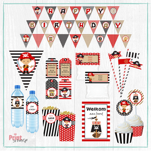 piraten feestpakket - print je feestje