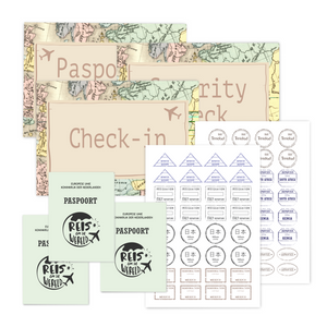 wereldreis kinderfeestje - print je feestje