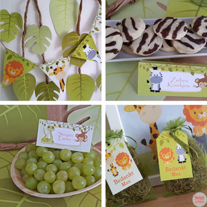 safarifeestje junglefeestje feestpakket printables - print je feestje