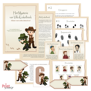 speurtocht detectives - Print je Feestje