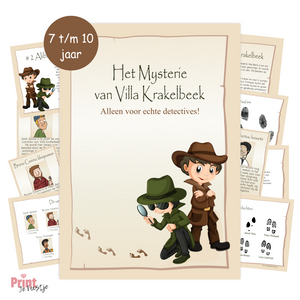 speurtocht kinderfeestje detectives - Print je Feestje