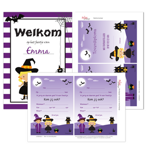 kinderfeestje uitnodigingen diploma's - print je feestje
