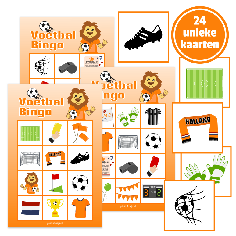 EK WK Voetbal Bingo - Print je Feestje