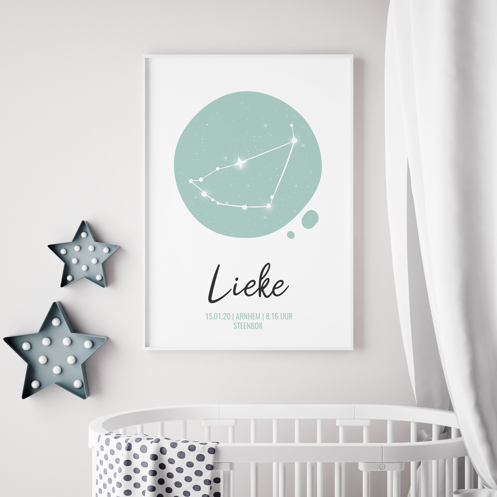 geboorteposter sterrenbeeld