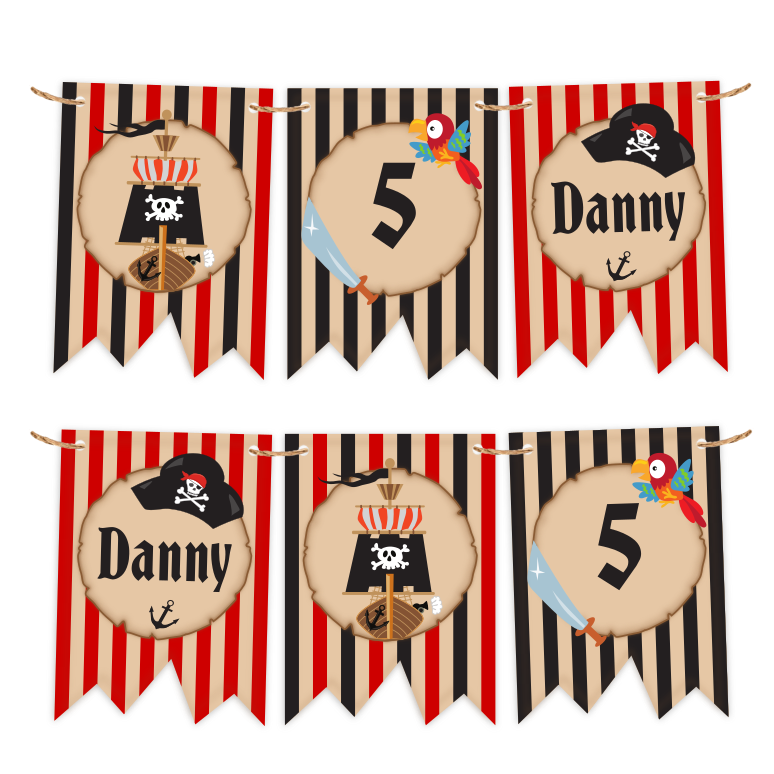 gepersonaliseerde slinger piraten