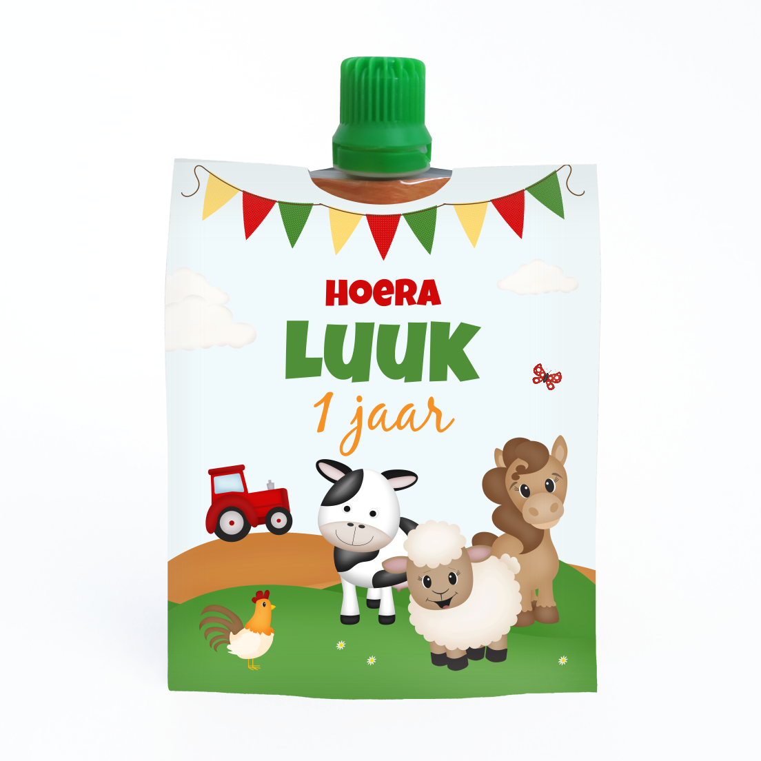 traktatie knijpfruit wikkel boerderij