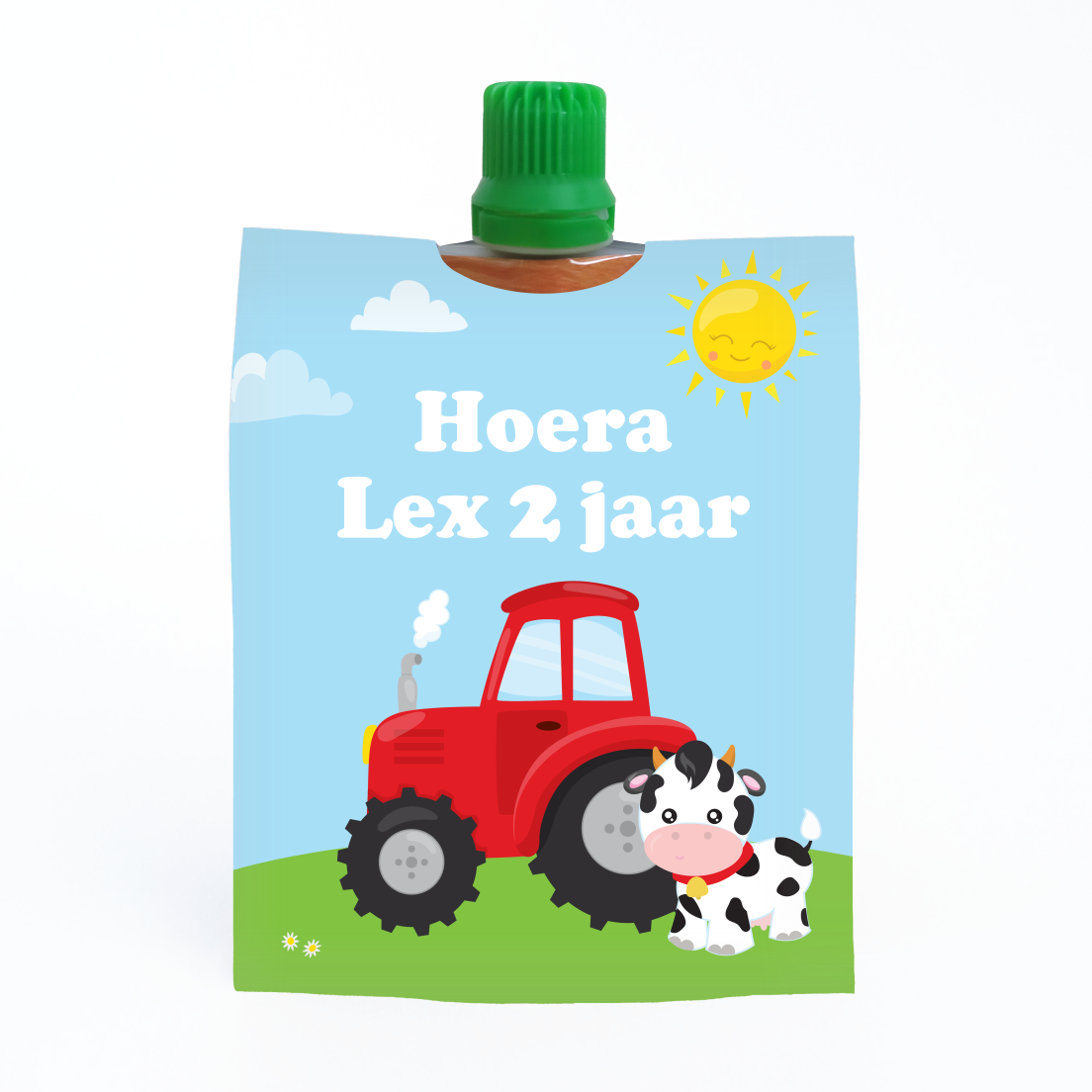 knijpfruit wikkel tractor voor knijpfruit traktatie printable directe download