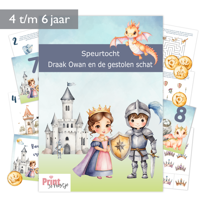 speurtocht kinderfeestje ridders en prinsessen