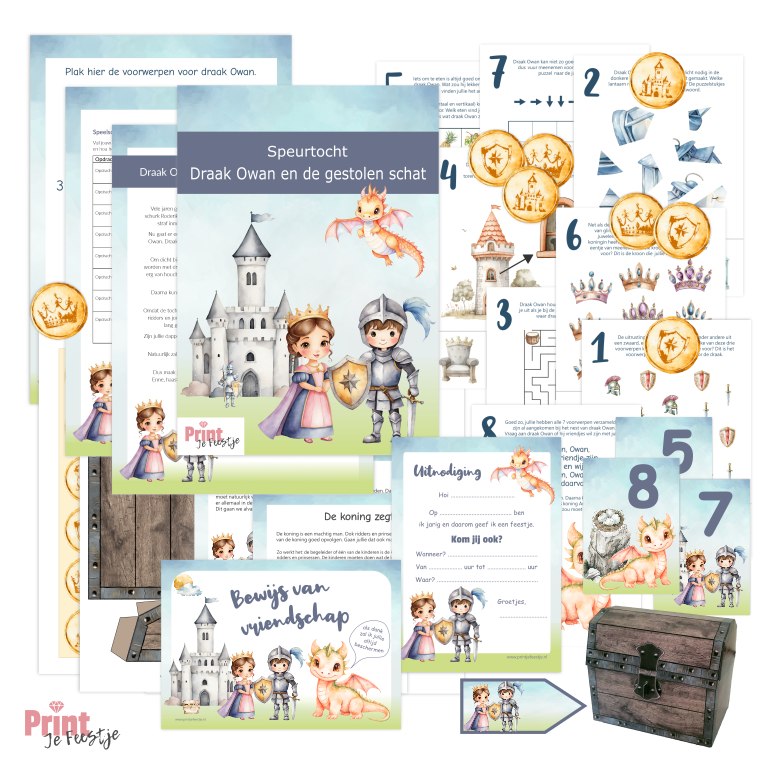 speurtocht ridders prinsessen 4 tot en met 6 jaar opdrachten