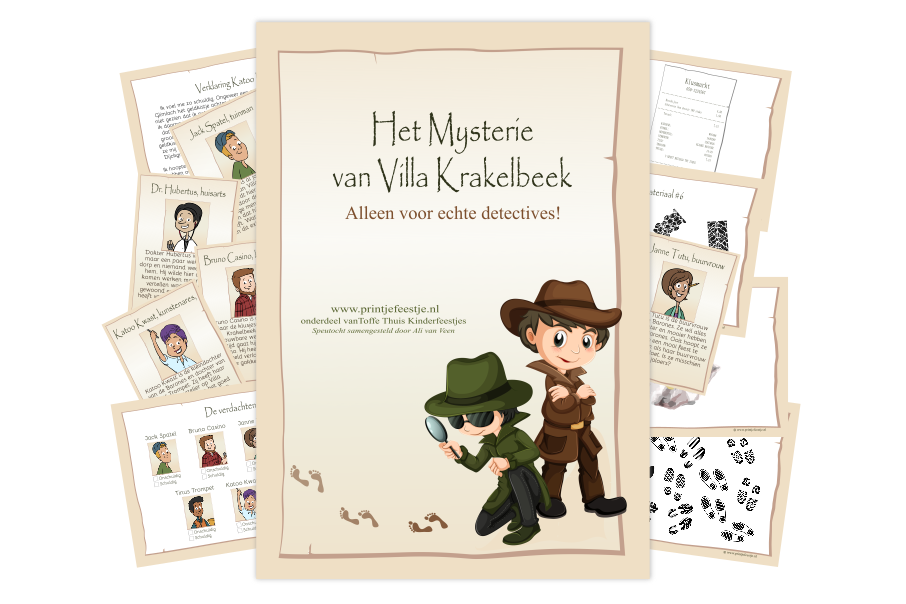 speurtochten kinderfeestje thuis