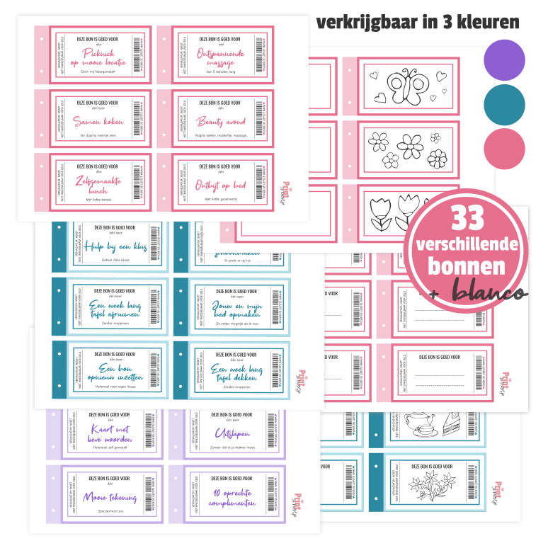 Bonnenboekje Moederdag