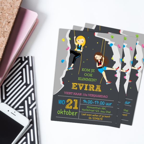 uitnodiging kinderfeestje personaliseren