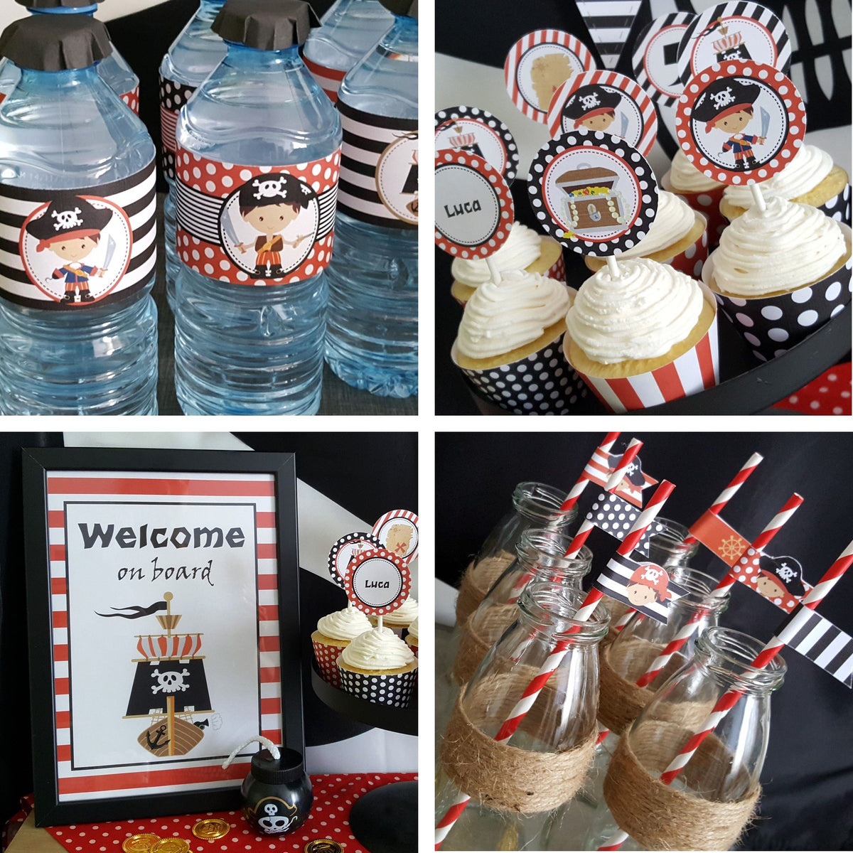 feestpakket piraten kinderfeestje - Print je Feestje