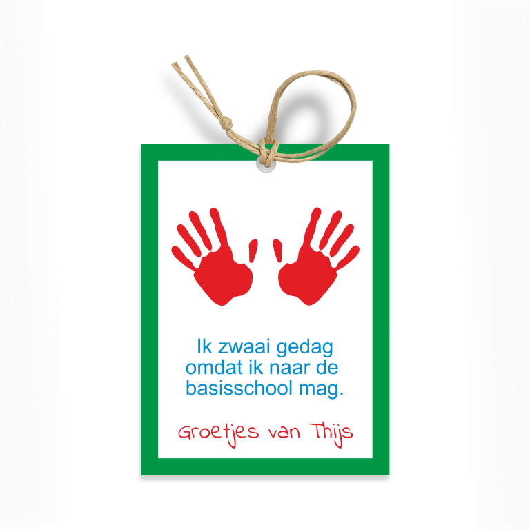 printable traktatie ik zwaai gedag afscheid kinderdagverblijf - print je feestje