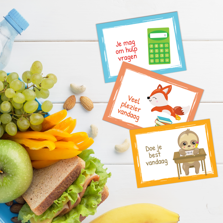 broodtrommelbriefjes dieren printable - print je feestje