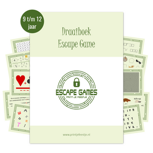draaiboek escape game thuis - Print je Feestje