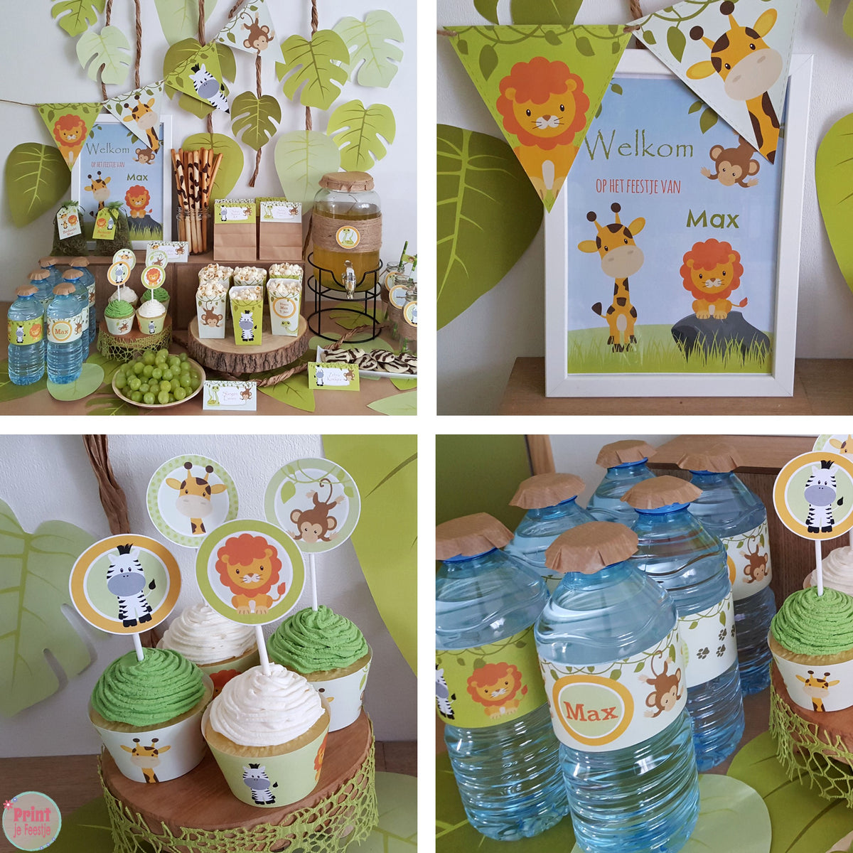 safarifeestje junglefeestje printables - print je feestje