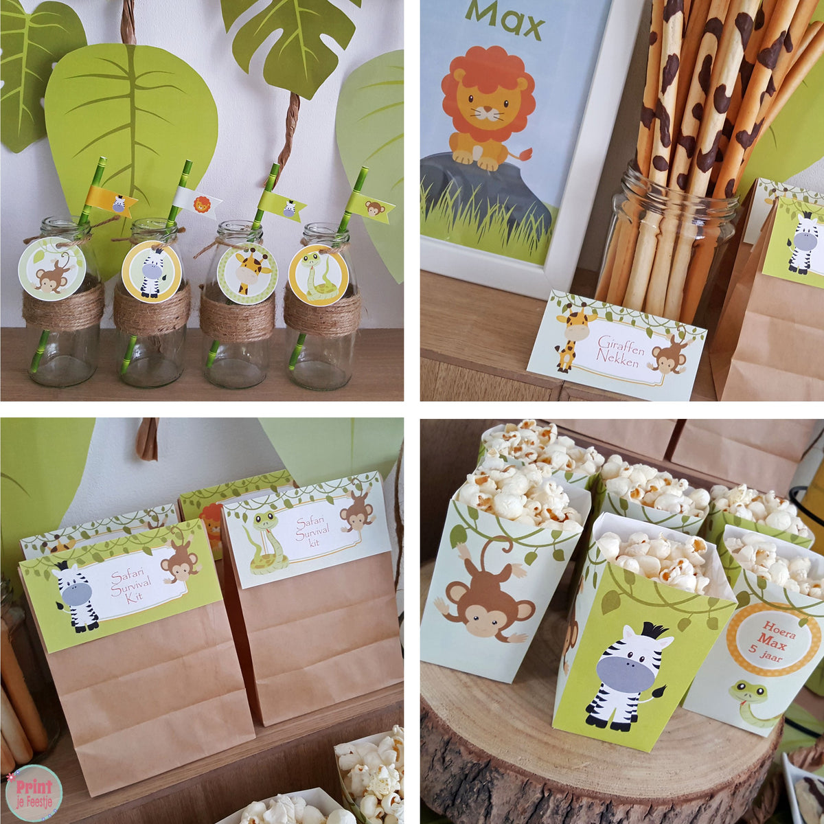 feestpakket printables safari jungle - print je feestje