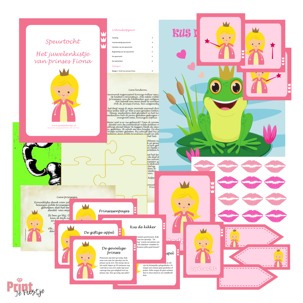 prinsessen speurtocht - print je feestje