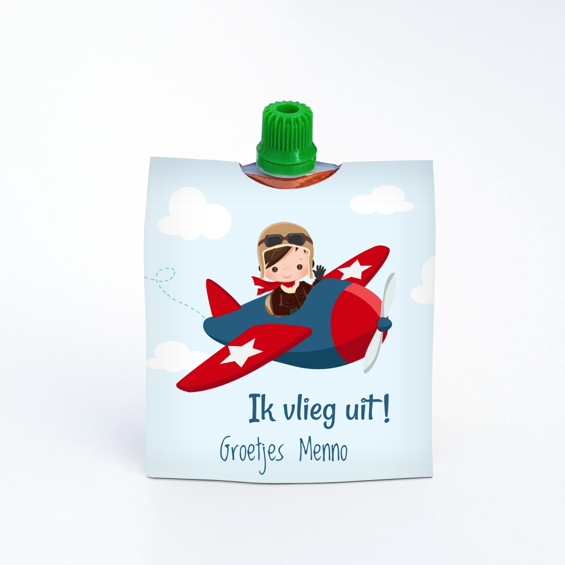 traktatie knijpfruitwikkel afscheid kinderdagverblijf printable - Print je Feestje