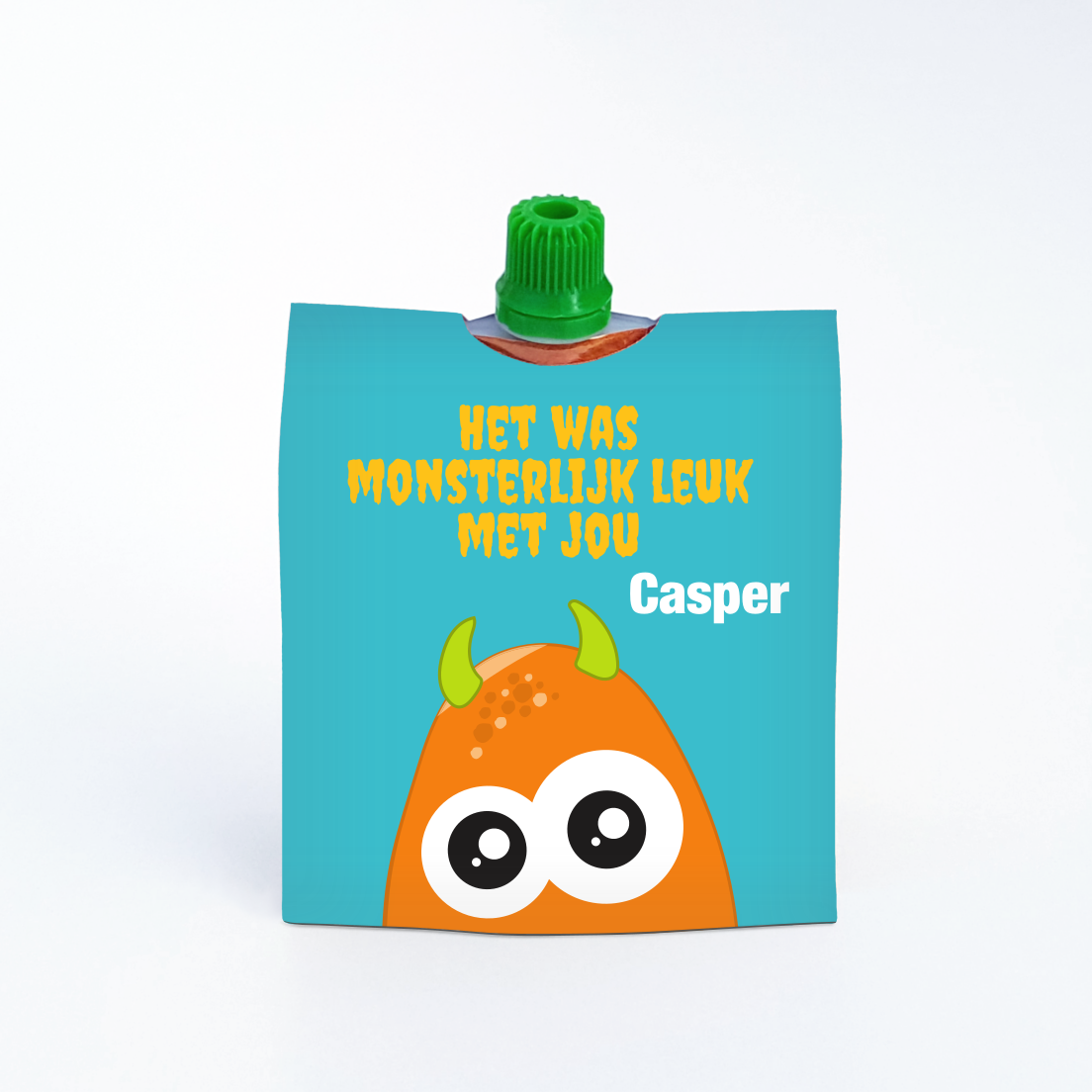 traktatie het was monsterlijk leuk afscheid printable knijpfruit