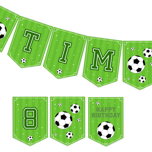 voetbal vlaggenlijn naamslinger printable - print je feestje
