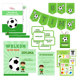 voetbalfeestje kinderfeestje draaiboek - print je feestje
